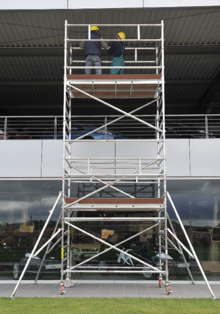 ALUTOWER Trabattello montaggio rapido  Altezza da 4 m a 13 m