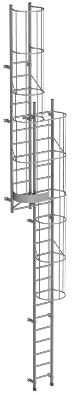 SCALA CON GABBIA per accesso in quota