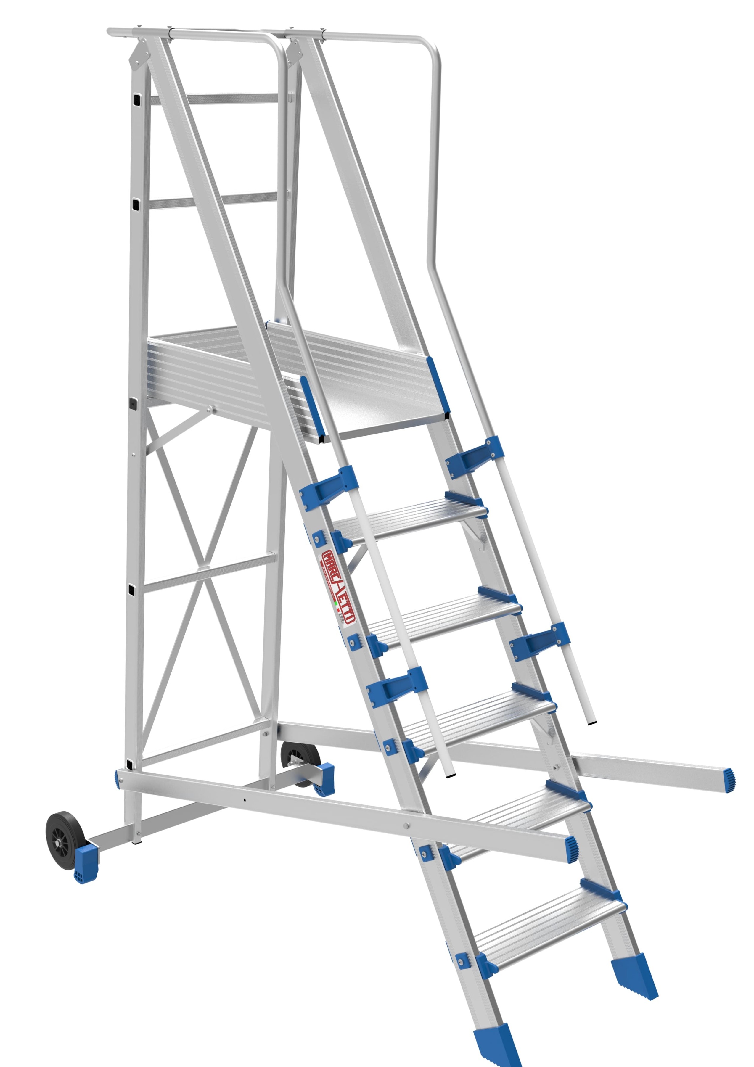 FORTEZZA Scala gradino 165 mm Altezza da 0,75 m a 3,15 m